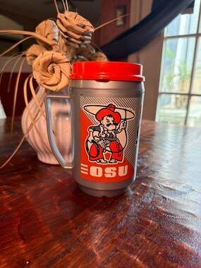 Vintage Aladdin Oklahoma State OSU Cowboys Pistol Pete Thermal Insulated Travel